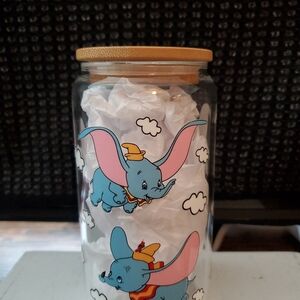 Dumbo Glass Jar with Bamboo Lid